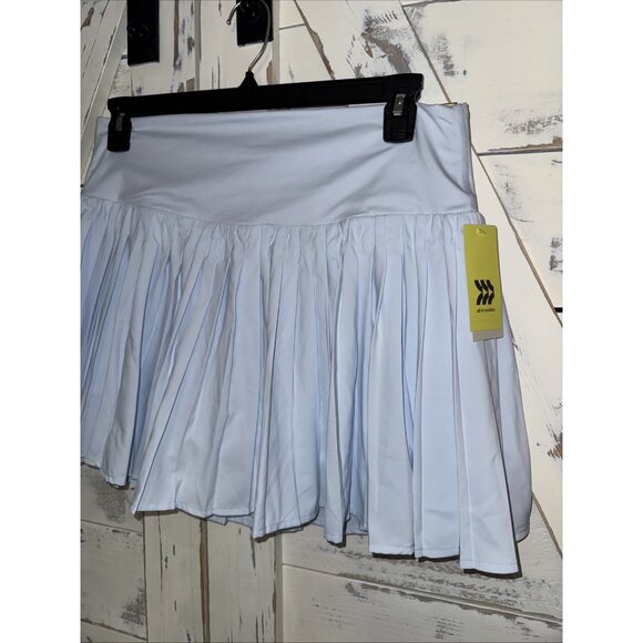 NEW All In Motion Women's High-Rise Woven Pleated Skort Baby Blue Size XL - Picture 2 of 6